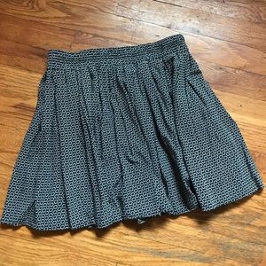 Brandy Melville black and white flower skirt